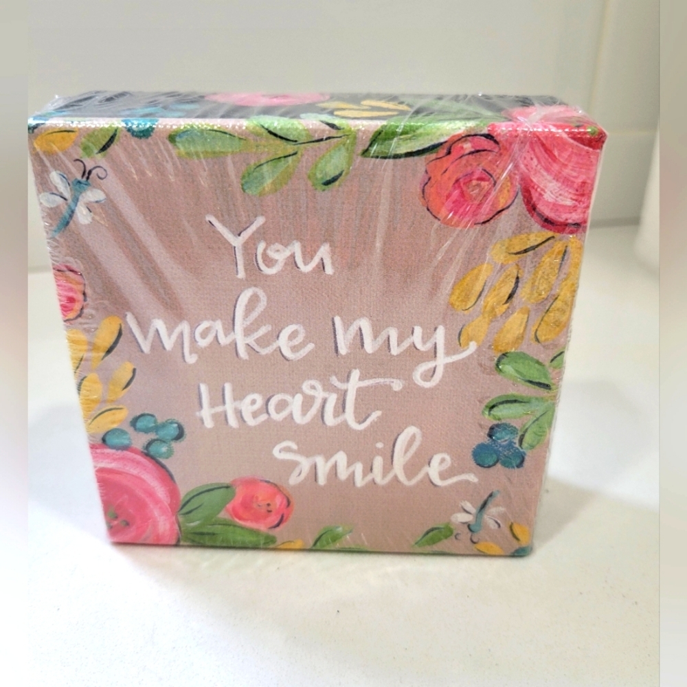 Box Sign/You make my heart smile